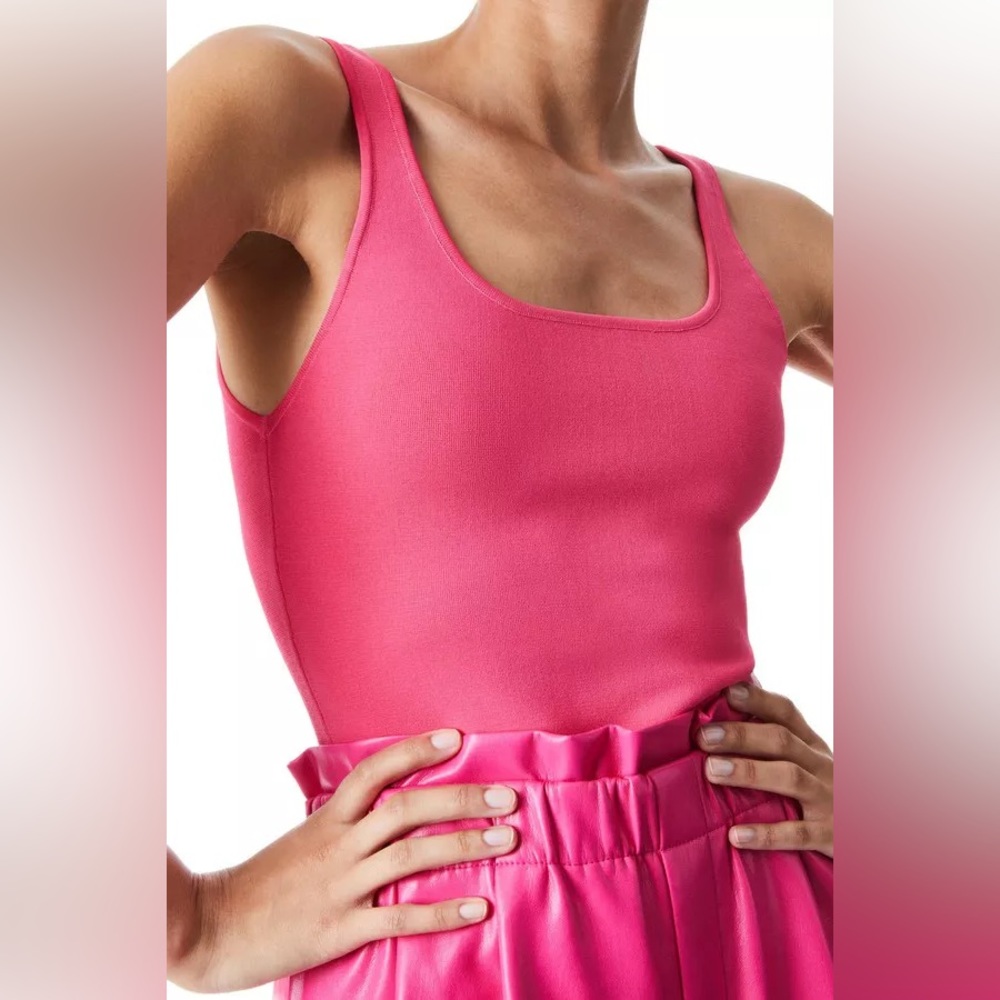 Alice + Olivia - Daryn Sweater Tank in Wild Pink